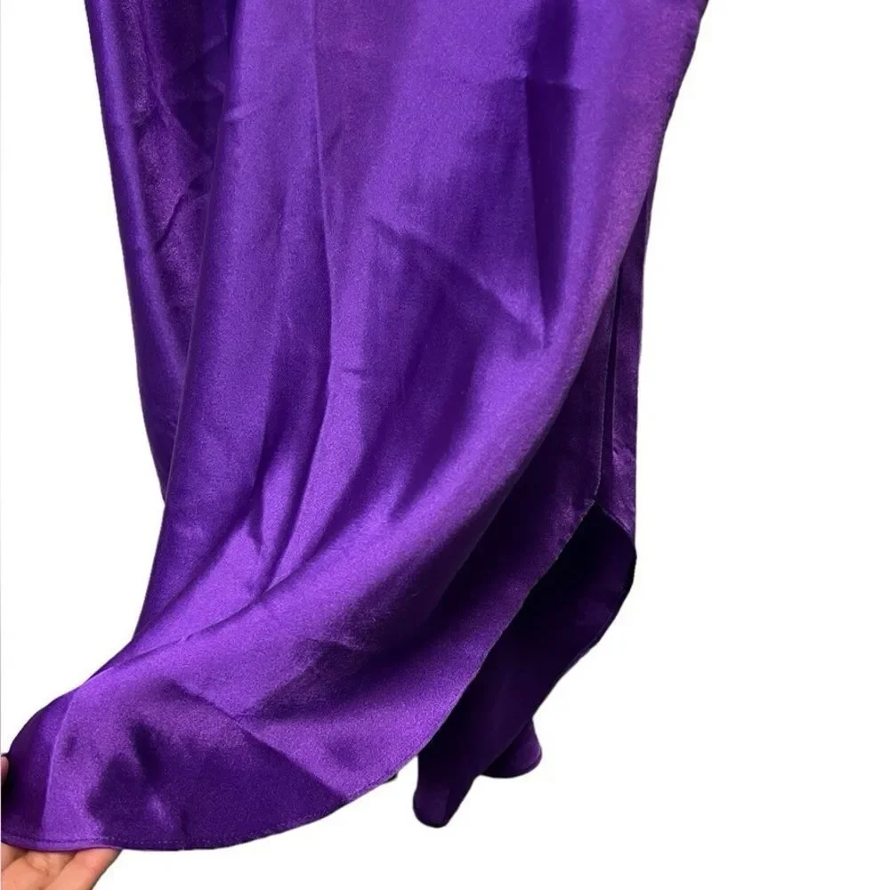 Vintage VS Gold Label Purple Embroidered Floral Lace Chemise Nightgown Slip - Picture 5 of 12